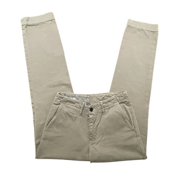 Billy Reid Jack Chino Pants Mens Size 28x31 Khaki Brown Twill Cotton USA Made